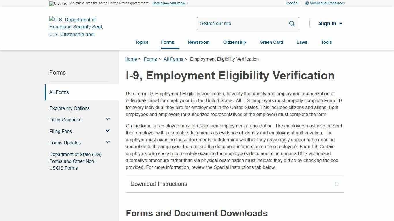 Employment Eligibility Verification | USCIS